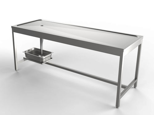 Rechtsmedizin-Autopsietisch - FH-L100 - LASA - für Histopathologie-Labor / Leichenwaschung / mobil