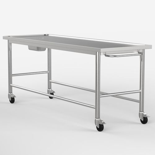 Rechtsmedizin-Autopsietisch - FH-L100 - LASA - für Histopathologie-Labor / Leichenwaschung / mobil
