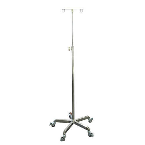 Infusionsstativ auf Rollen - IVP2H - Pacific Medical - 2 Haken / Edelstahl