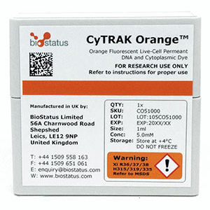 Färbelösungs-Reagenz - CyTRAK Orange™ - BioStatus - Farbstoff / für Forschungszwecke
