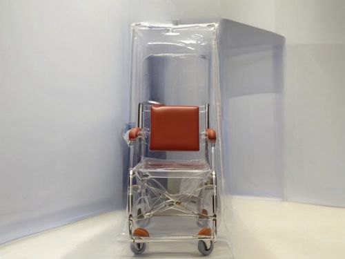 Patienten-Transportstuhl / Biocontainment - Aura - Stretchers Industries - für den Innenraum / mit Armlehnen / mit Fußstütze