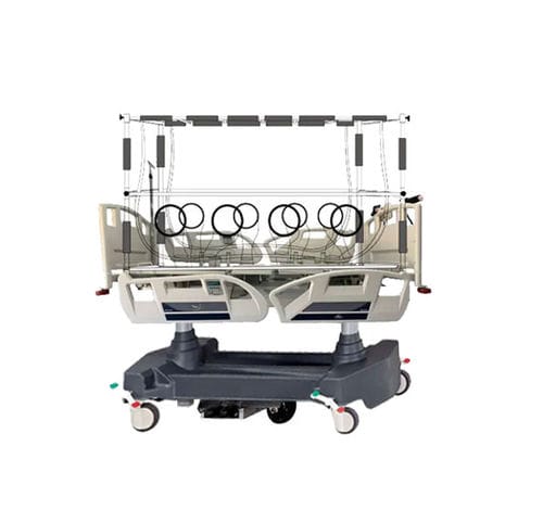 Pflegebett - MK 8 - Stretchers Industries - für Intensivpflege / zur Isolierung / Biocontainment