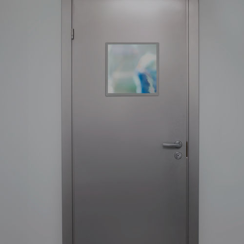 Strahlenschutztür - MeSpo - Isolation / für Krankenhaus / einflügelig