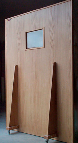 Röntgenstrahlen-Strahlenschutzschild - MeSpo - mobil / mit Fenster / 0.50 mm