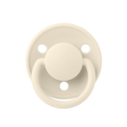 Silikonschnuller - De Lux - BIBS - aus Latex / mit rundem Sauger / rot