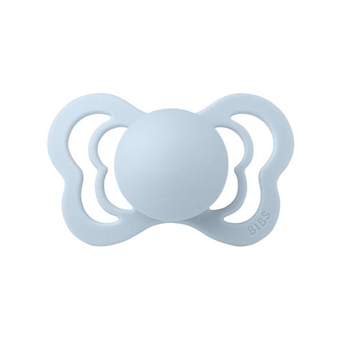 Silikonschnuller - Couture  - BIBS - aus Latex / mit anatomischem Sauger / blau