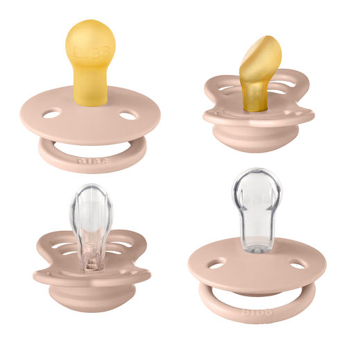 Silikonschnuller - Try-It - BIBS - aus Latex / rosa / beige