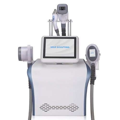 Body-Contouring-Gerät mit Absaugung - EB-V2 - Xiamen ELOS Photoelectric - Dermomassageeinheit / RF-Body-Contouring-Gerät / auf Wagen