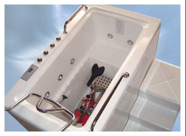 Badewanne für Wassermassage / Fahrradergometer - 395 L - Marima