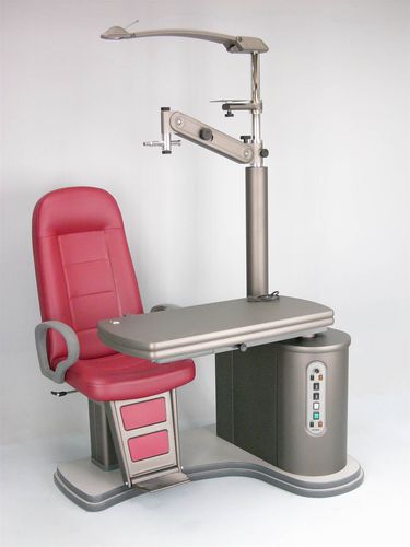 Ophthalmische Arbeitsstation - Panvisus Rondo - F.I.S.O - Fabbrica Italiana Strumenti Oftalmici - mit Stuhl / kompakt