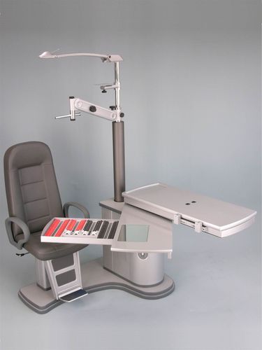 Ophthalmische Arbeitsstation - Panvisus Rondo Lens - F.I.S.O - Fabbrica Italiana Strumenti Oftalmici - mit Stuhl / kompakt