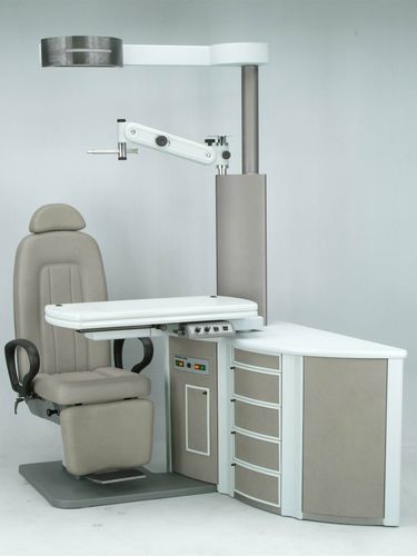Ophthalmische Arbeitsstation - Panvisus Moon - F.I.S.O - Fabbrica Italiana Strumenti Oftalmici - mit Stuhl