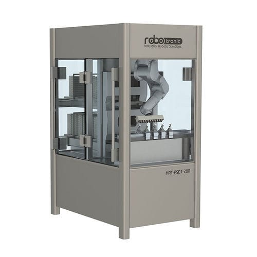 Verpackungssystem für die Pharmaindustrie - MRT-PSDT-200 - Robotronic AG - automatisiert / Roboter / bodenstehend