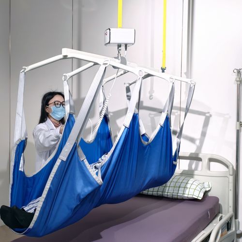 Manueller Patientenlifter - MD-T-200 - Shanghai Meddo Medical Devices Co., Ltd. - batteriebetrieben / deckenmontiert / höhenverstellbar