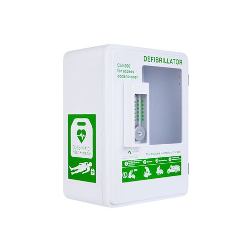 Sicherheitsschrank - M3K - Shenzhen WAP-health Technology - für Defibrillator / Notfall / mit Tür