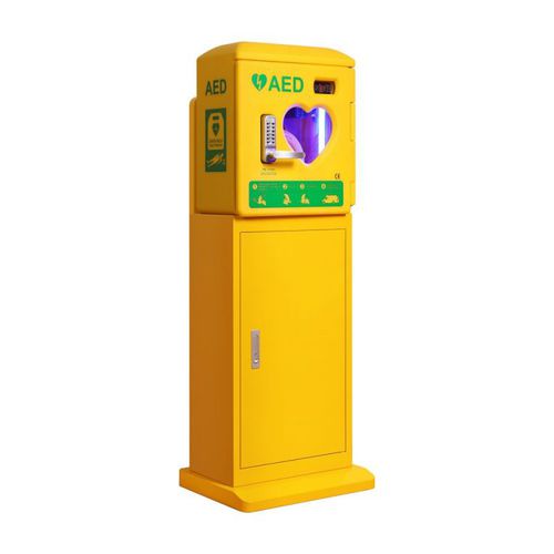 Sicherheitsschrank - P13  - Shenzhen WAP-health Technology - Notfall / für Defibrillator / mit Tür