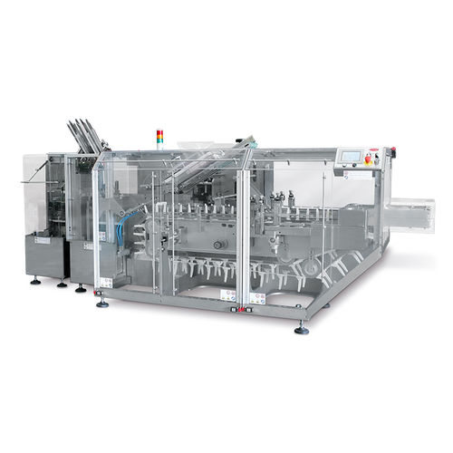 Intermittierender Kartonierer - BOX100 - TGM - TECNOMACHINES srl - horizontal / bodenstehend / für Flaschen