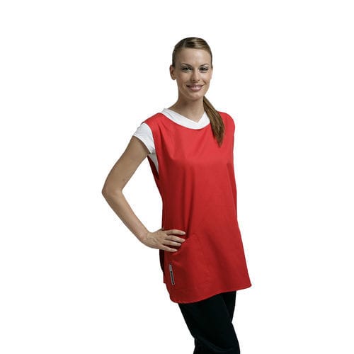 Medizinische Schürze / unisex - Mantellina - Eletta Professional Wear - aus Baumwolle / weiß / blau