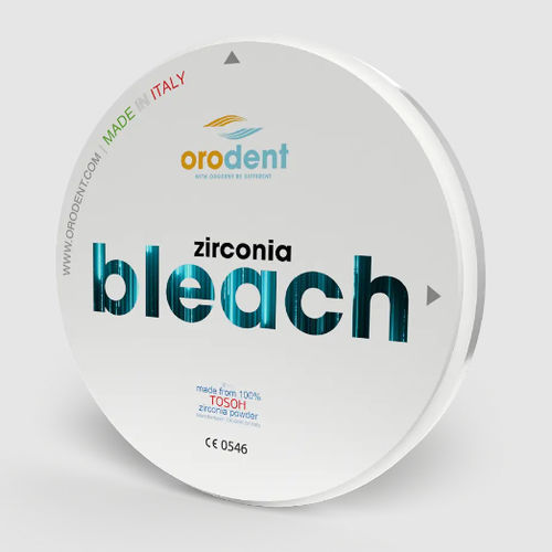 Zahnmedizinisches Material / Zirkonoxid - Bleach  - Orodent srl - für Zahnbrücken / für Dentalkronen / zur Dentalrestaurierung