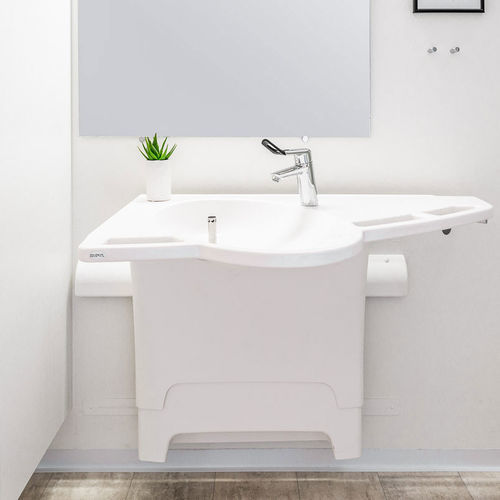 Spüle für Hygienebereich - 40-44005 - ROPOX - 1 Station / wandmontiert
