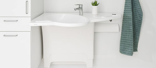 Spüle für Hygienebereich - 40-44012 - ROPOX - 1 Station / wandmontiert