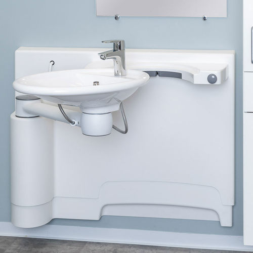Spüle für Hygienebereich - 40-41110 - ROPOX - 1 Station / höhenverstellbar