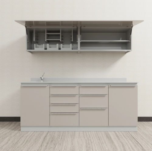 Schrank für zahnärztliche Instrumente - DM1 - A4 Dental - für Zahnarztpraxis / mit Schublade / mit Waschbecken