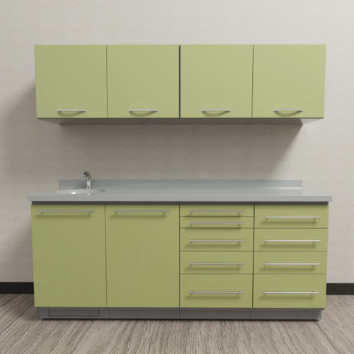 Schrank für zahnärztliche Instrumente - DM6 - A4 Dental - für Zahnarztpraxis / mit Schublade / mit Waschbecken