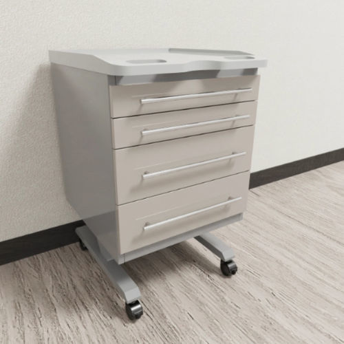 Schrank für zahnärztliche Instrumente - MB04 - A4 Dental - für Zahnarztpraxis / mobil / mit Schublade