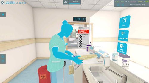 Virtual-Reality-Software - COVID-19 - UbiSim - zur Infektionskontrolle / Ausbildung / Simulation
