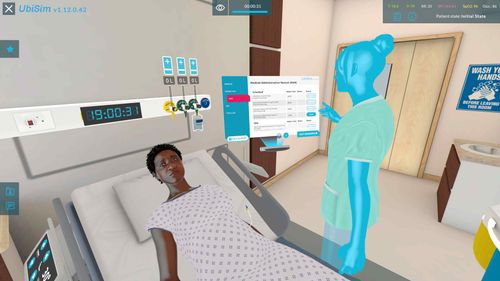 Virtual-Reality-Software - Postoperative Pain Management - UbiSim - für Schmerzmanagement / Ausbildung / Simulation