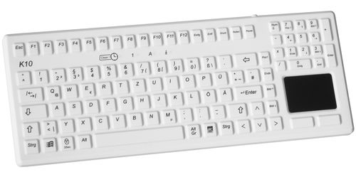 Medizinische Tastatur / Touchpad - K10-MED - CURSOR CONTROLS - mit internationalem Tastaturlayout / Silikongummi / USB