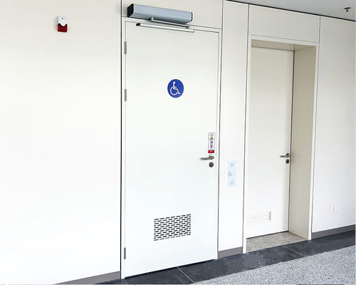 Sicherheitstür - SLW-1-PWD - SLEEK - für Krankenhaus / einflügelig / automatisch
