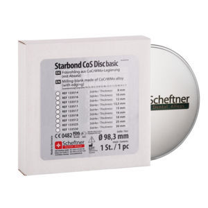 Zahnmedizinisches Material / CoCr - Starbond CoS Disc basic - scheftner dental - für Zahnbrücken / für Dentalkronen / für Implantatsysteme