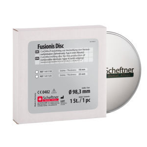Zahnmedizinisches Material / CoCrMo - Fusionis Disc - scheftner dental - zur Dentalrestaurierung / CAD/CAM / Fräs