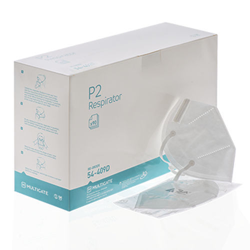 P2-Atemschutzmaske - 54-409D - Sky Ocean Earth Medical - ohne Latex / schalenförmig / weiß