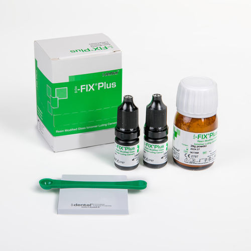 Dentalkleber für Dentalinlays - i-FIX Plus - i-dental - für Dentalonlays / für kieferorthopädische Klammern / für Zahnbrücken