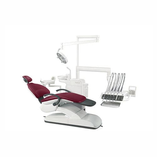Dentale Behandlungseinheit / mit elektrisch bedientem Stuhl - ST-D580 - chengdu  kangjie medical instrument Co.,Ltd - mit flexiblem Kopfstück / mit Hygienesystem / mit Instrumententräger