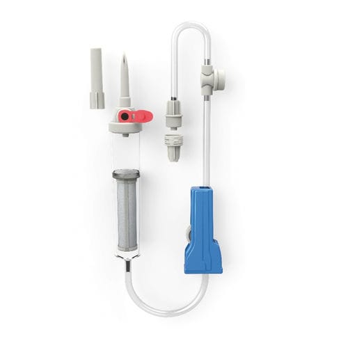 Bluttransfusionsset - TS + Site - Margomed - mit Tropfkammer / mit latexfreien Komponenten