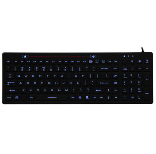 Wasserdichte Tastatur - JH-IKB106BL - Jinghong Industrial - mit Ziffernblock / Silikon / waschbar