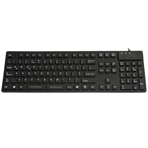Medizinische Tastatur / mit Ziffernblock - JH-IKB105 - Jinghong Industrial - Silikon / waschbar / USB