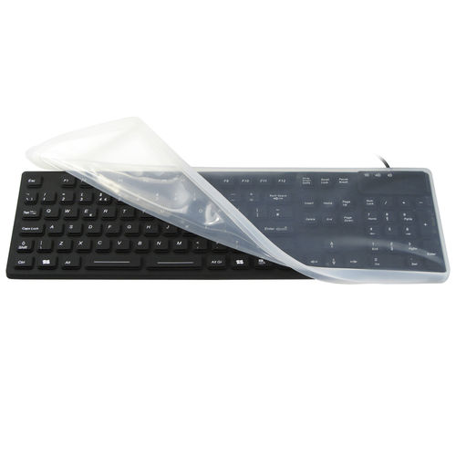Medizinische Tastatur / mit Ziffernblock - JH-IKB105M - Jinghong Industrial - Silikon / waschbar / wasserdicht