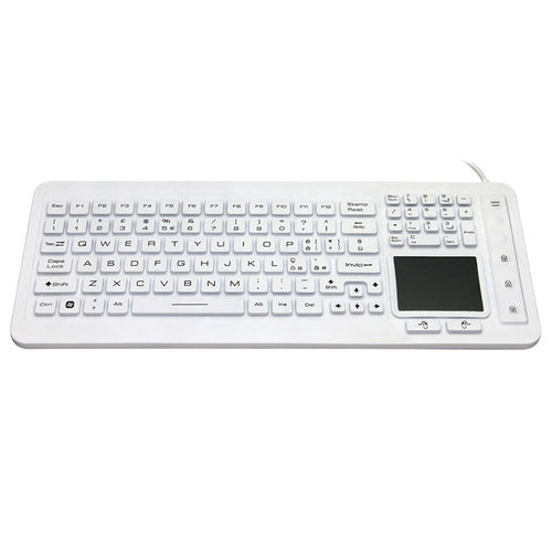 Medizinische Tastatur / Touchpad - JH-IKB98 - Jinghong Industrial - Silikon / waschbar / USB