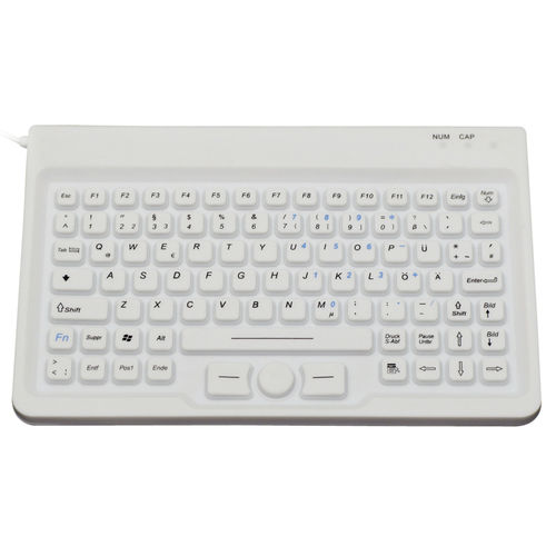 Medizinische Tastatur / mit Zeigegerät - JH-IKB85 - Jinghong Industrial - Silikon / USB / wasserdicht