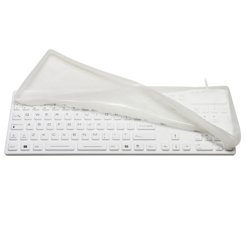 Medizinische Tastatur / mit Ziffernblock - JH-IKB105M - Jinghong Industrial - Silikon / wasserdicht / hermetisch
