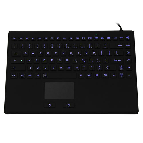 Touchpad-Tastatur - JH-IKB870BL - Jinghong Industrial - Silikon / wasserdicht / Hygiene