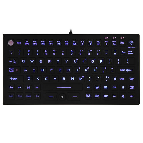Tastatur mit Zeigegerät - JH-IKB850BL - Jinghong Industrial - Silikon / wasserdicht / Hygiene