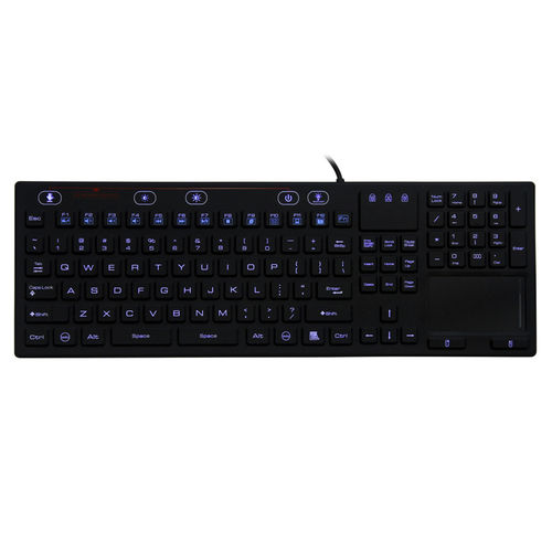 Touchpad-Tastatur - JH-IKB110BL - Jinghong Industrial - Silikon / wasserdicht / mit LED-Hintergrundbeleuchtung