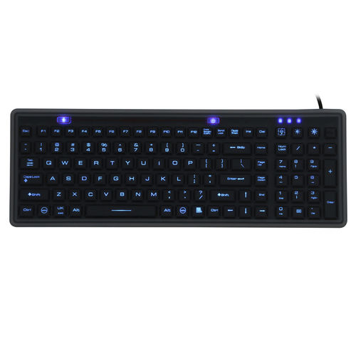 Medizinische Tastatur / mit Ziffernblock - JH-MB106BL - Jinghong Industrial - Silikon / wasserdicht / hermetisch