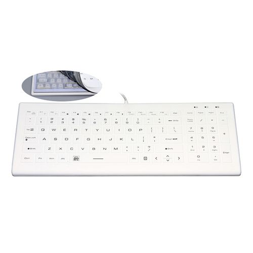 Tastatur mit Ziffernblock - JH-IKB660 - Jinghong Industrial - Silikon / waschbar / USB